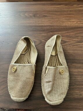 Michael Kors Chic Gold Espadrilles Size 7